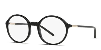 Prada PR 09WV Shiny Black glasses - Shiny Black - Angle View