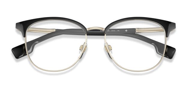 Burberry BE1355 Sophia Black/Gold Eyeglasses | Includes FREE Rx Lenses