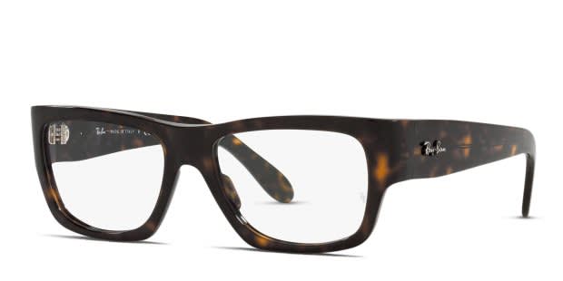 Ray-Ban RX5487 Nomad Wayfarer Brown/Tortoise Eyeglasses | Includes