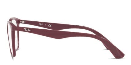 Ray-Ban RX7066 Red glasses - Red - Side View