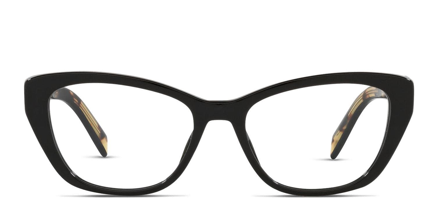 Prada PR 19WV Black/Tortoise glasses - Black / Tortoise - Frontal View