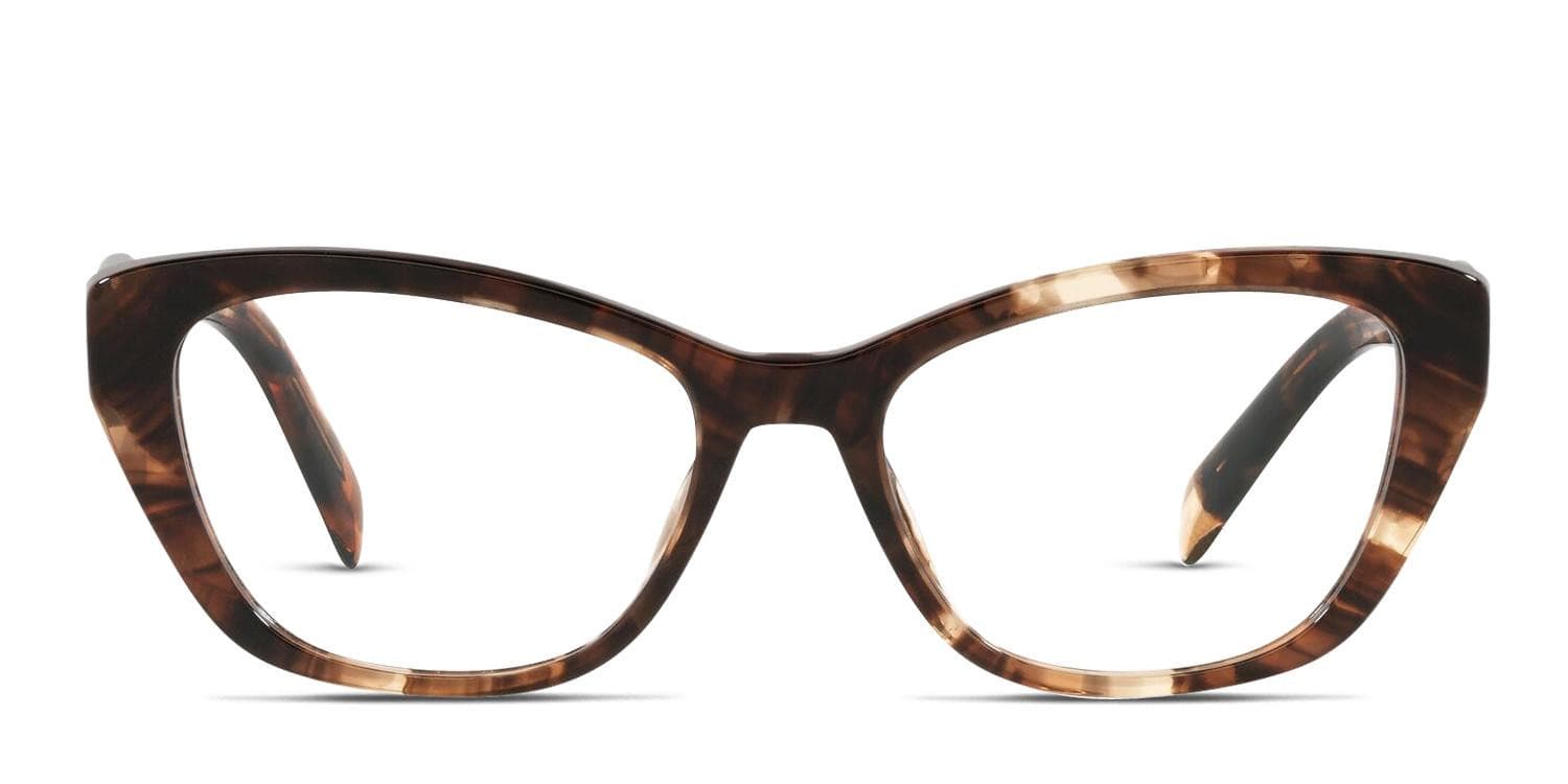 Prada PR 19WV Tortoise/Beige glasses - Tortoise / Beige - Frontal View
