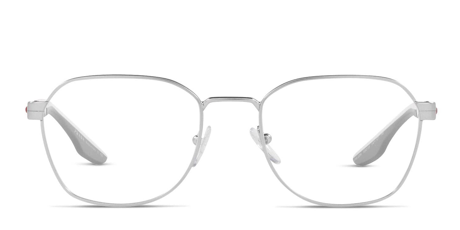 Prada Linea Rossa PS 53NV Silver/White glasses - Silver / White - Frontal View