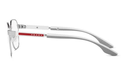 Prada Linea Rossa PS 53NV Silver/White glasses - Silver / White - Side View