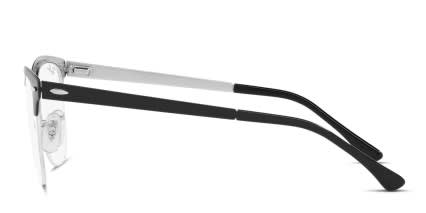 Ray-Ban RX3716VM Clubmaster Metal Black, Silver glasses - Black / Silver - Side View