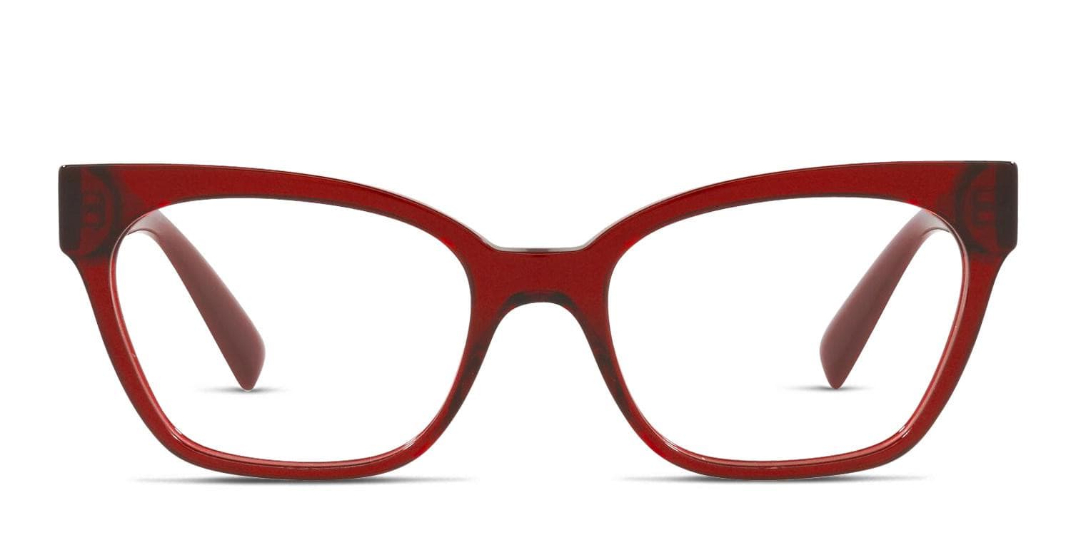 Versace VE3294 Red glasses - Red - Frontal View