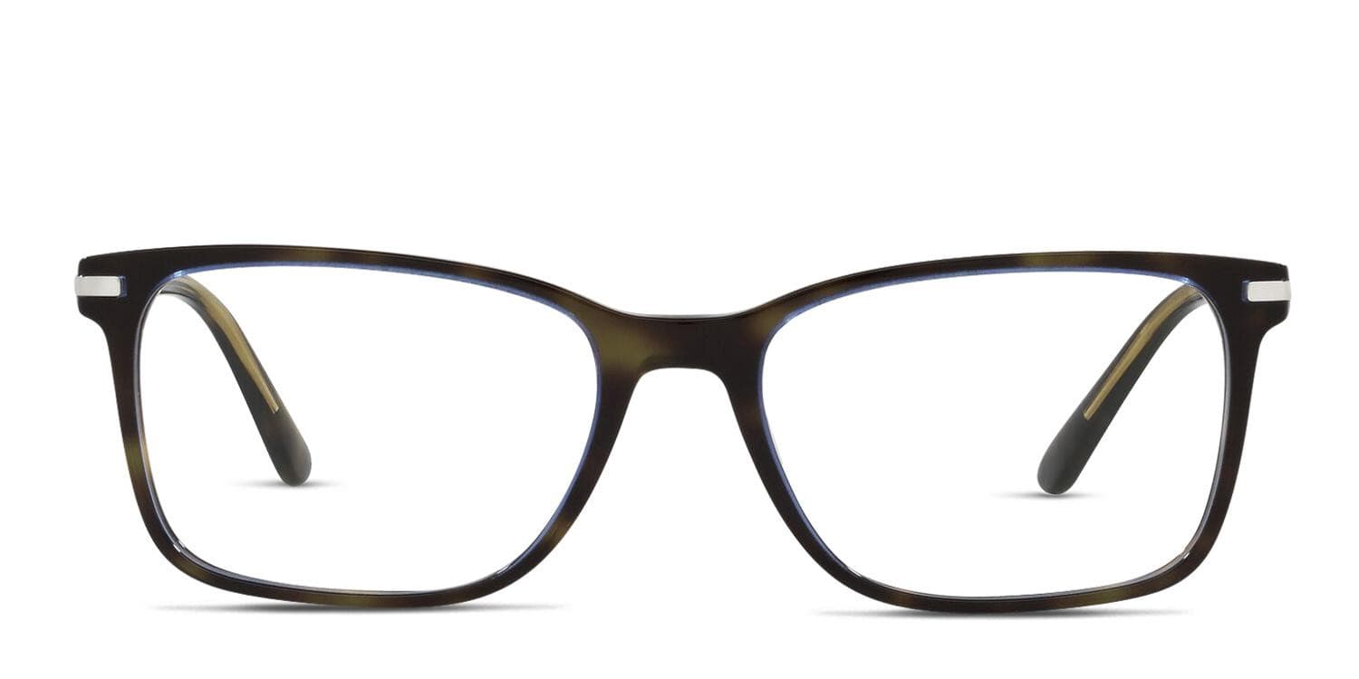 Prada PR 14WV Brown/Tortoise/Blue glasses - Brown / Tortoise / Blue - Frontal View