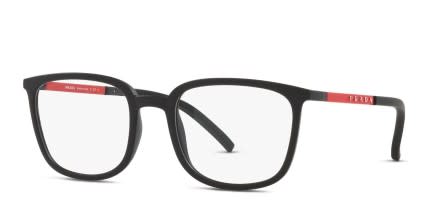 Prada Linea Rossa PS 05NV Black/Red glasses - Black / Red - Angle View