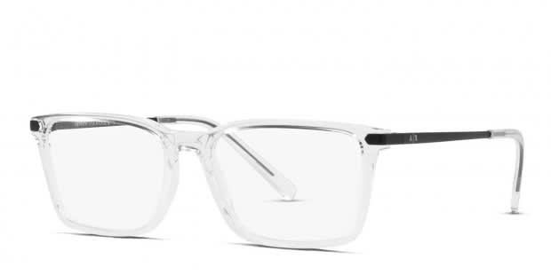Armani Exchange AX3077 Clear/Black Prescription Eyeglasses