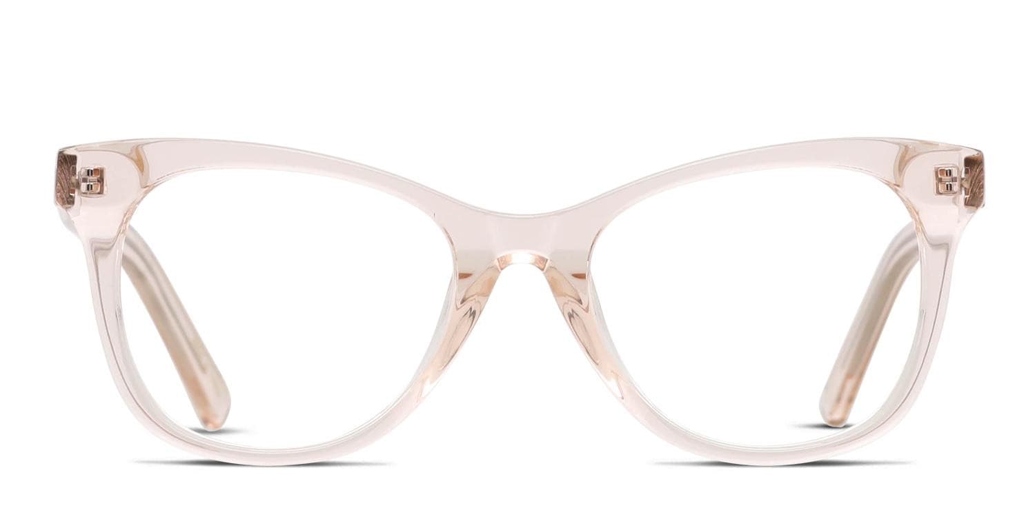 Diff Carina Beige, Clear glasses - Beige / Clear - Frontal View