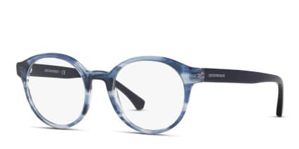 Emporio Armani EA3144 Blue, Tortoise glasses - Blue / Tortoise - Angle View