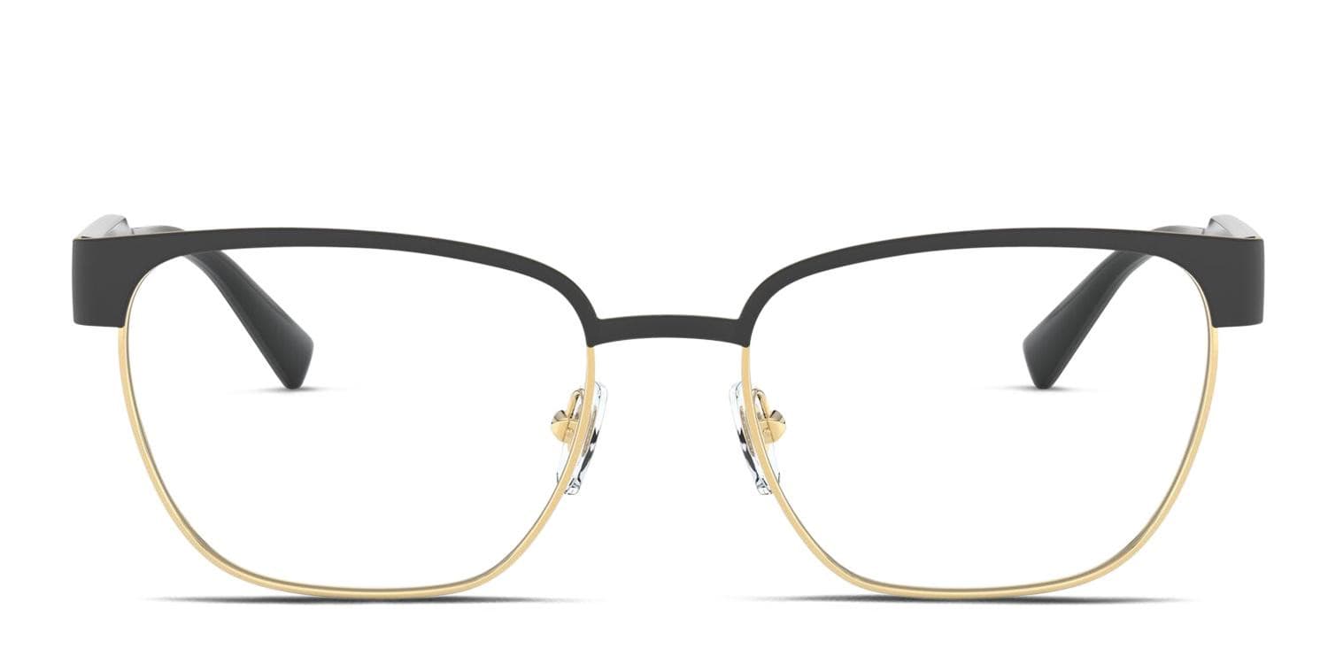 Versace VE1264 Black/Gold Eyeglasses | Includes FREE Rx Lenses