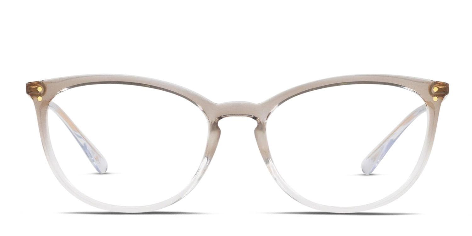 Vogue VO5276 Brown, Clear, Gold glasses - Brown / Clear / Gold - Frontal View