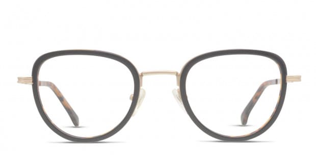 Komono The Frankie Black Gold Eyeglasses Includes FREE Rx Lenses