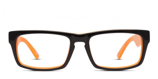 Electric 9Volt.5 Black Orange Eyeglasses Includes FREE Rx Lenses