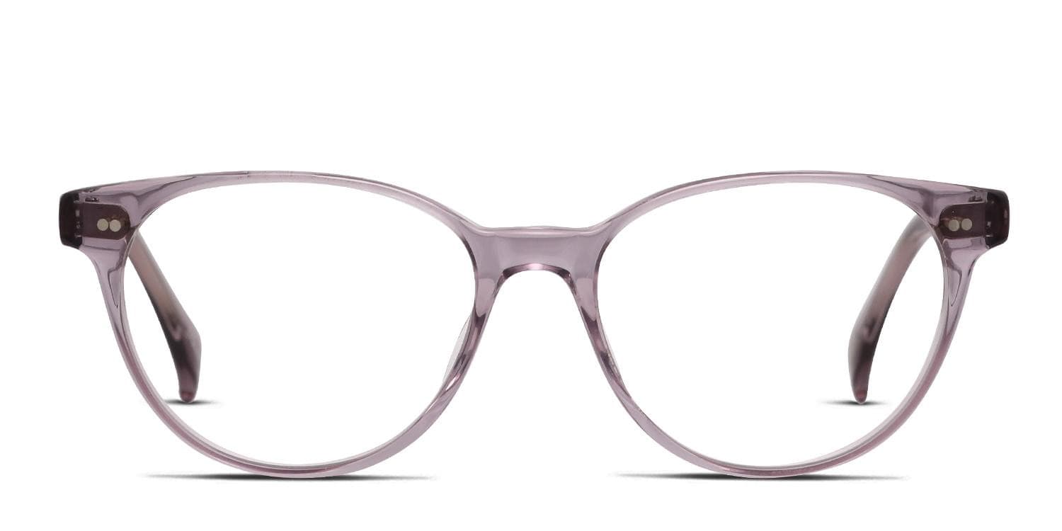 RAEN Mabel Purple, Clear glasses - Purple / Clear - Frontal View