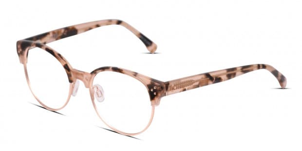 Rose gold shop tortoise eyeglasses