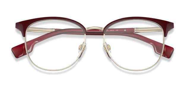 Burberry BE1355 Sophia Red/Gold Eyeglasses | Includes FREE Rx Lenses