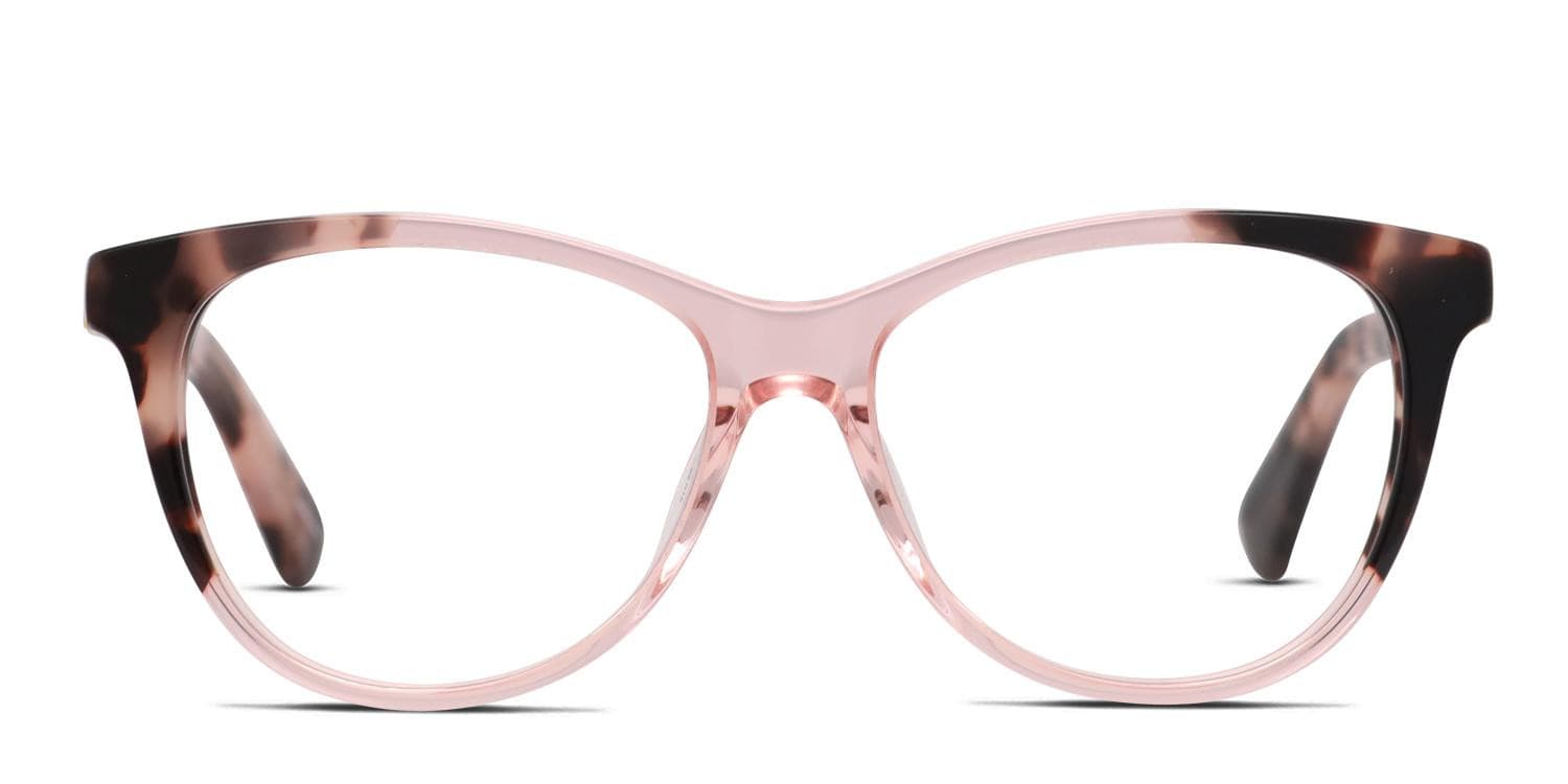Kate Spade Johnna Pink/Clear/Tortoise glasses - Pink / Clear / Tortoise - Frontal View