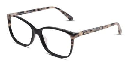 Kate Spade Karlyn Black/Tortoise/Beige glasses - Black / Tortoise / Beige - Angle View