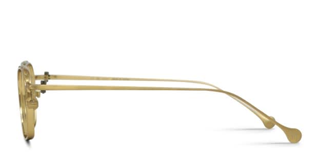Yohji Yamamoto Look 002 Gold Prescription Eyeglasses
