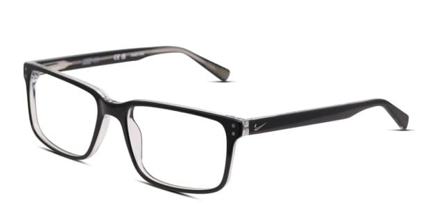 Nike 7240 Black Clear Eyeglasses Includes FREE Rx Lenses