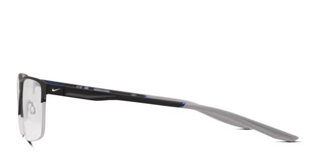 Nike 8045 Matte Black Eyeglasses | Includes FREE Rx Lenses
