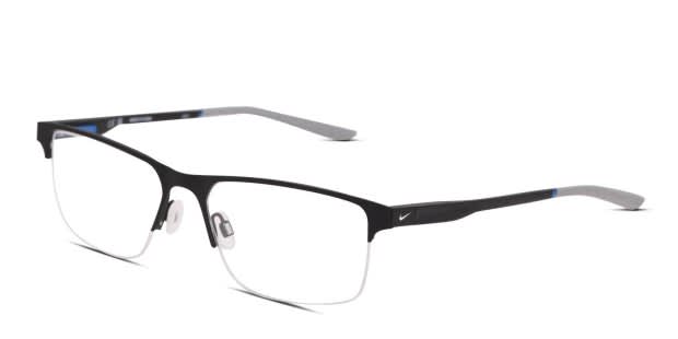 Nike 8045 Matte Black Eyeglasses | Includes FREE Rx Lenses