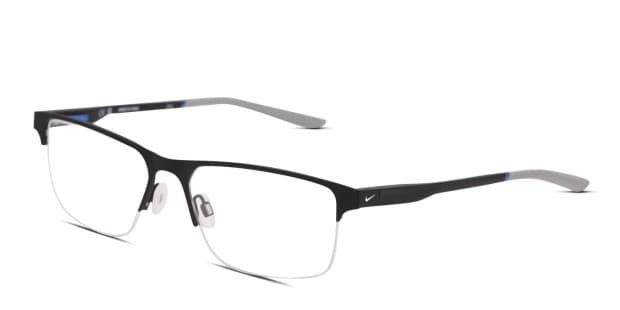 Nike 8045 Matte Black Eyeglasses | Includes FREE Rx Lenses