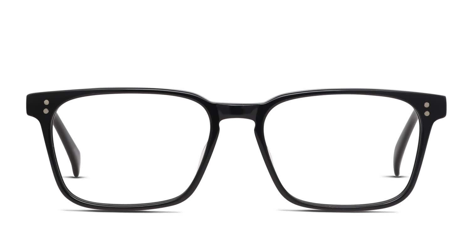 RAEN Nolan Shiny Black glasses - Shiny Black - Frontal View
