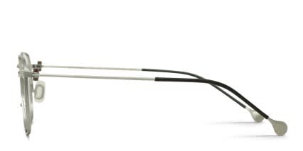Yohji Yamamoto Look 025 Silver glasses - Silver - Side View