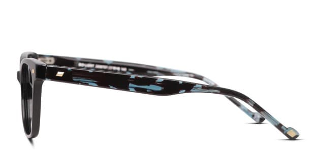 Le Specs Bio-Logist Shiny Black Eyeglasses | Includes FREE