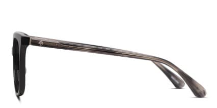 Kate Spade Alessandria Shiny Black glasses - Shiny Black - Side View