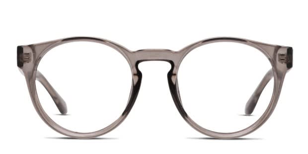 Quay Fully Aware Gray Clear Eyeglasses Includes FREE Rx Lenses