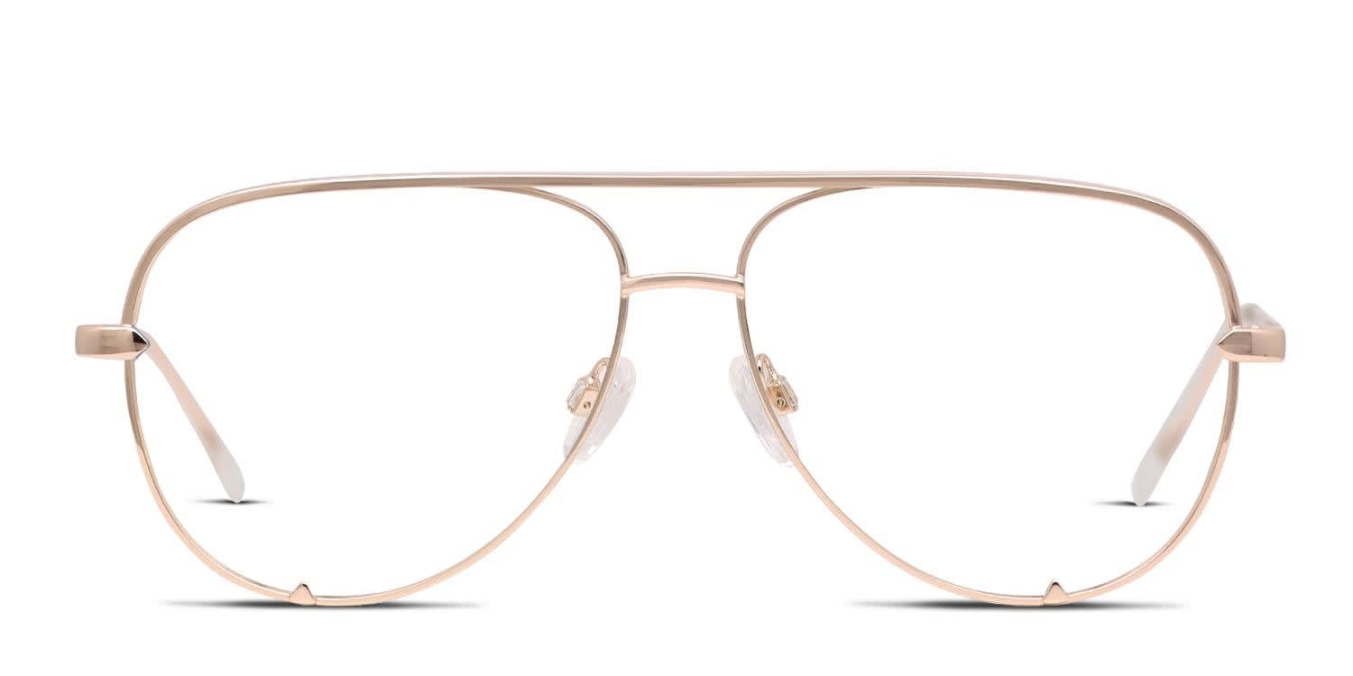 Quay High Key Mini Gold Eyeglasses | Includes FREE Rx Lenses display picture 1