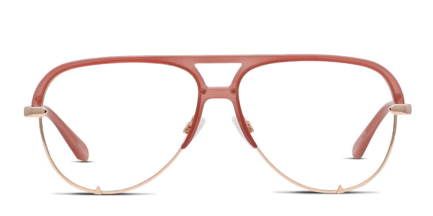 Quay High Key Mini Remixed Pink, Gold glasses - Pink / Gold - Frontal View
