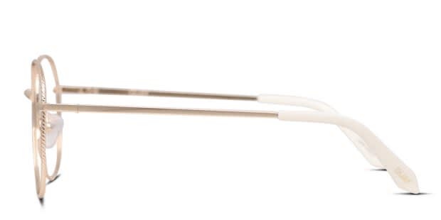 Quay Jezabell Texture Gold Eyeglasses | Includes FREE Rx Lenses