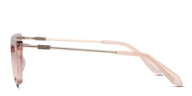 Quay The Kween Pink/Clear Eyeglasses | Includes FREE Rx Lenses