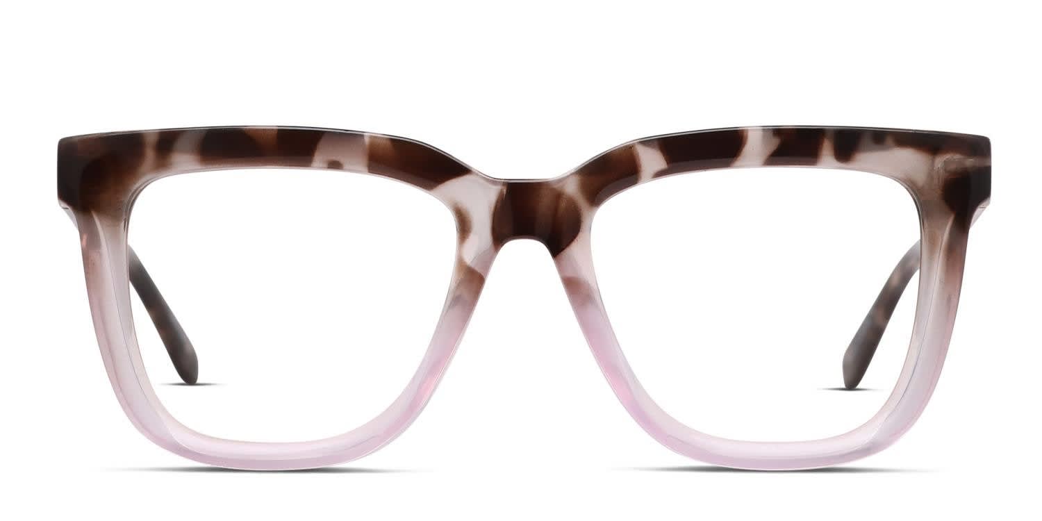Quay Wired Bevel Oversized Tortoise, Pink Eyeglasses | Includes