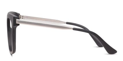 Diff Bella Matte Black glasses - Black - Side View