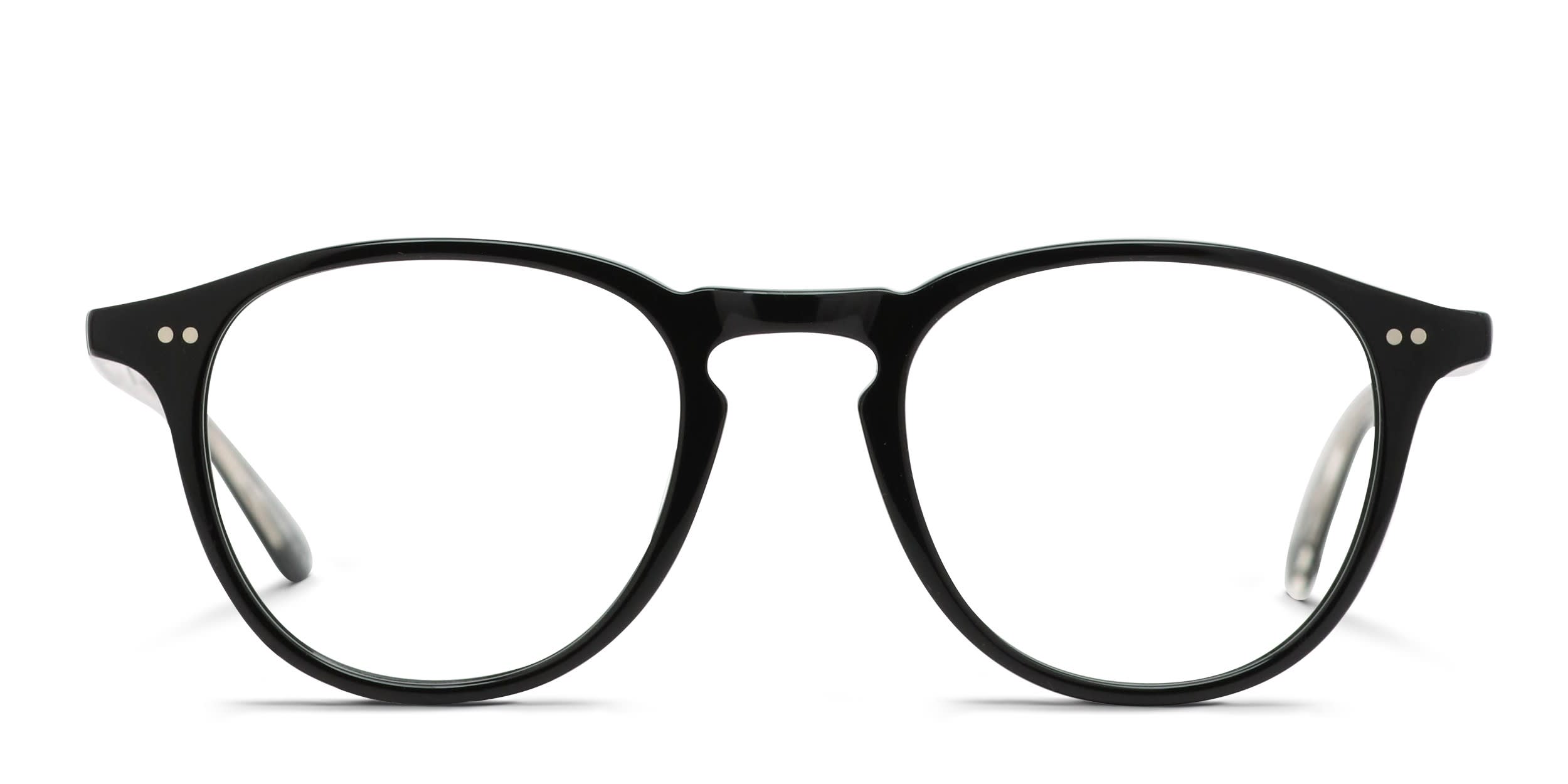 Garrett Leight Hampton Shiny Black glasses - Shiny Black - Frontal View