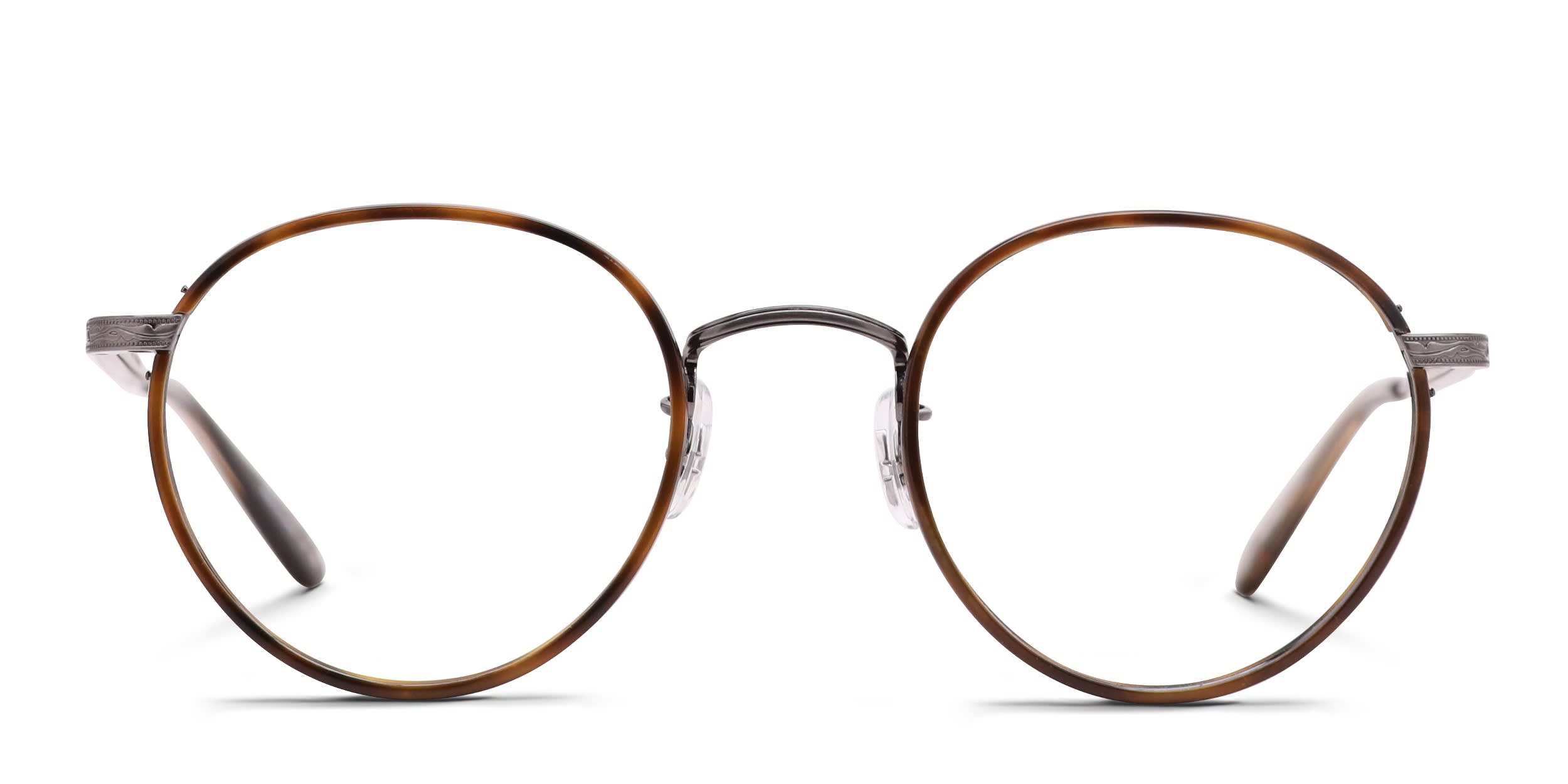 Garrett Leight Wilson Tortoise, Gunmetal glasses - Tortoise / Gunmetal - Frontal View