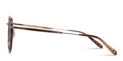 Garrett Leight Wilson Tortoise, Gunmetal glasses - Tortoise / Gunmetal - Side View