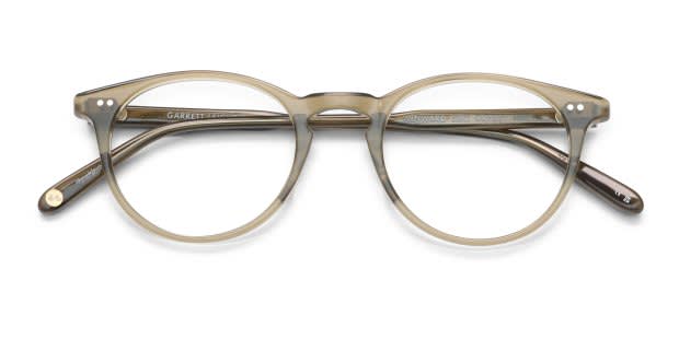 Garrett Leight Windward Green, Clear Prescription Eyeglasses