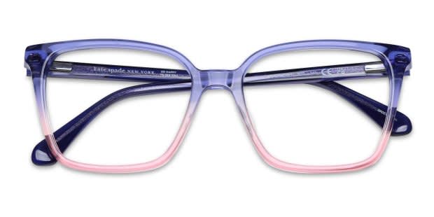 Kate Spade Everleigh Blue, Pink Prescription Eyeglasses display picture 3