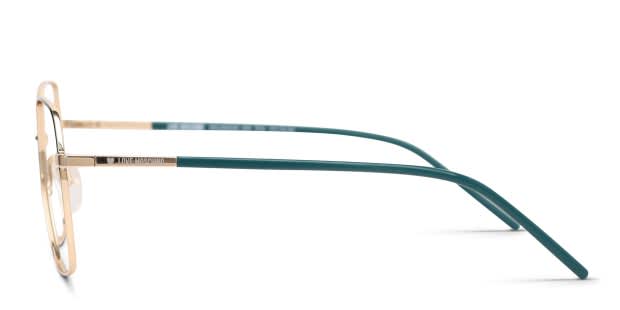 Moschino Love MOL568/SAM Green, Gold Prescription Eyeglasses