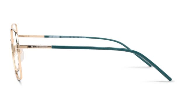 Moschino Love MOL568/SAM Green, Gold Prescription Eyeglasses Moschino Love MOL568/SAM Green, Gold Prescription Eyeglasses