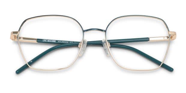 Moschino Love MOL568/SAM Green, Gold Prescription Eyeglasses