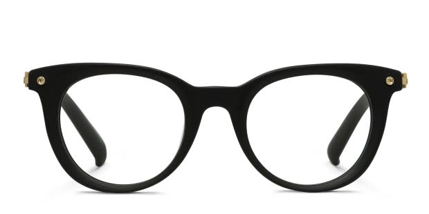 Yohji Yamamoto Label 21 Matte Black Prescription Eyeglasses
