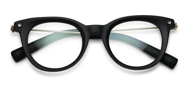 Yohji Yamamoto Label 21 Matte Black Prescription Eyeglasses